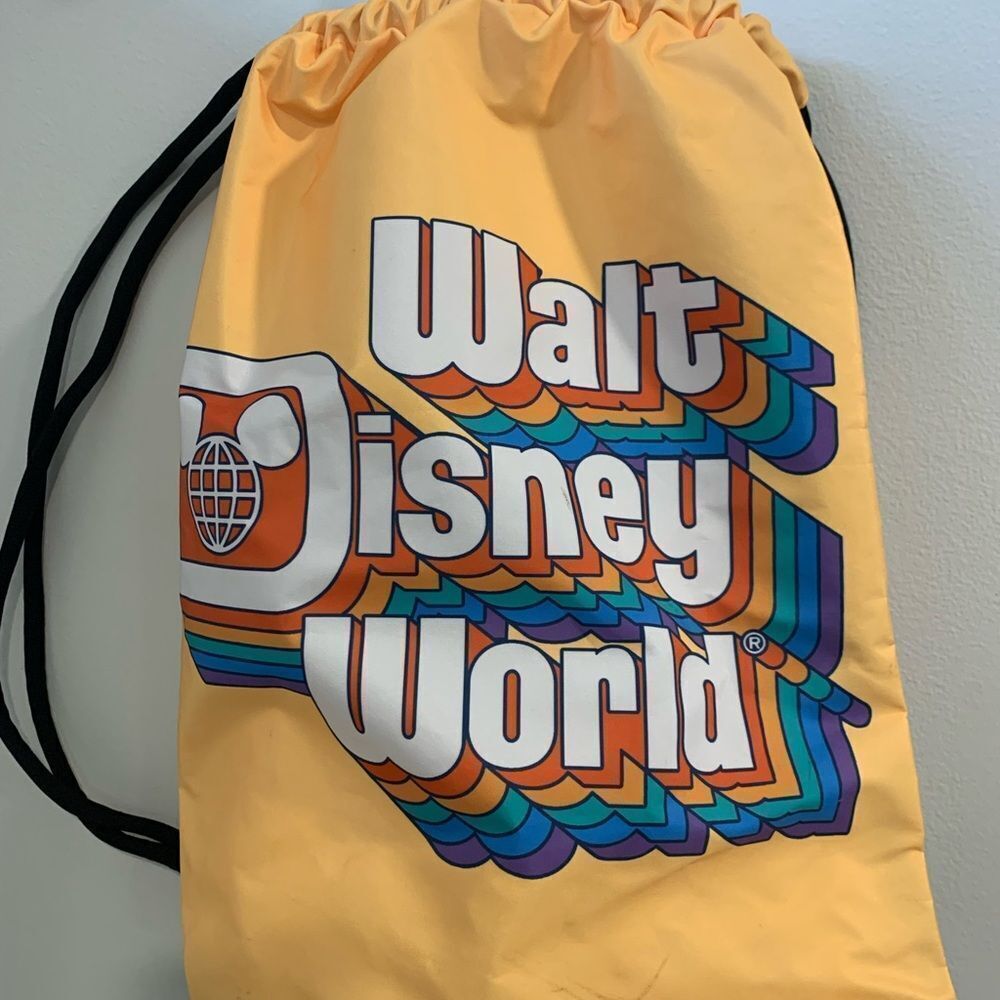 Disney Yellow Drawstring Backpack